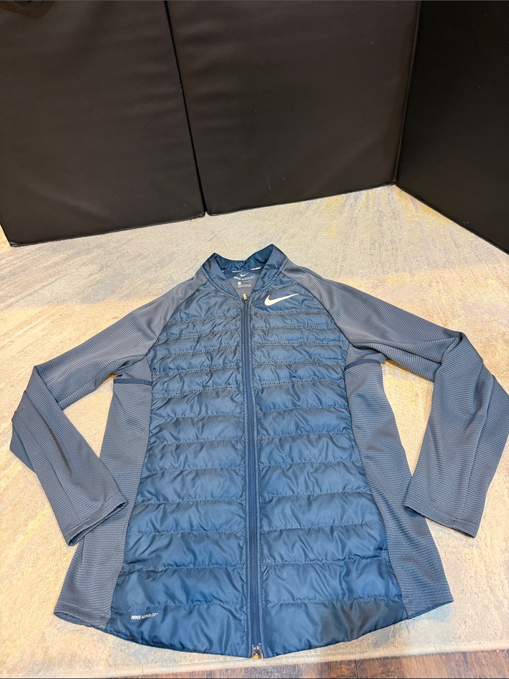 Nike AeroLoft HyperAdapt Golf Jacket Mens Large Gray Full Zip GUc